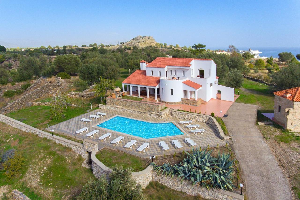 Villa Krokali Lindos Esterno foto